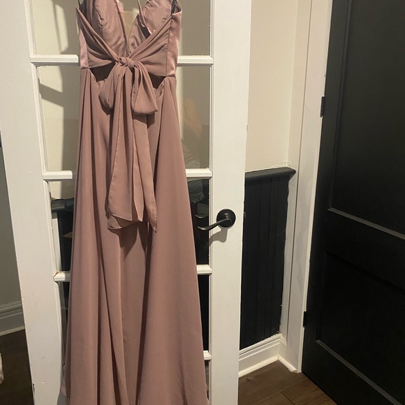 Built in bra support. Open cross cross back. Plum colour. Sorella Vita designer. - Picture 5 of 7